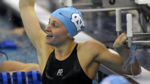 UNC senior Danielle Siverling won the women's 200-yard freestyle event.