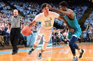 Cam Johnson scored 21 for the Tar Heels.  (UNC Sports Information photo.)