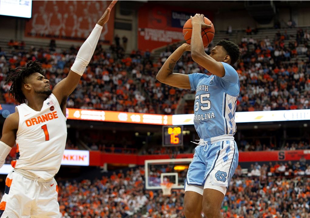 UNC transfer Christian Keeling, after a slow start to the season, continues his hot streak with 18 points. (UNC Athletic Communications)