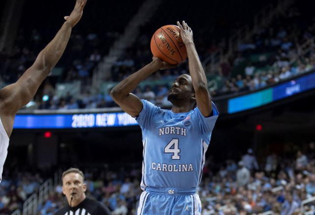 Brandon Robinson, who didn't play the first time the two teams met, scored 17 this time. (UNC Athletic Communications)