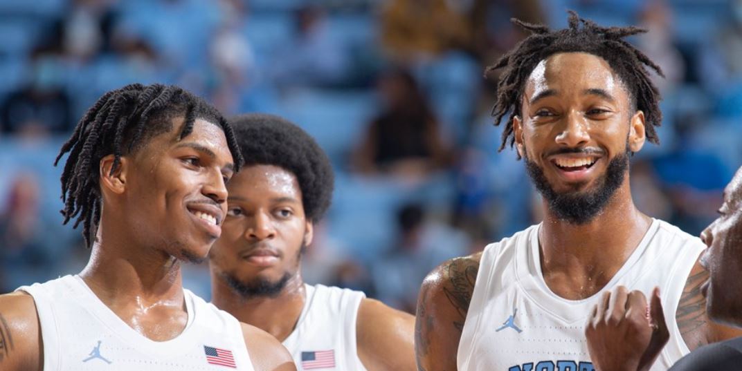 Tar Heels back playing in front of fans.