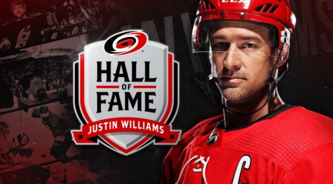 Justin Williams earns spot in Hurricanes Hall of Fame