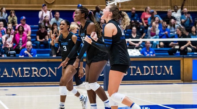 Duke Volleyball Completes Rivalry Sweep with 3-2 Win over NC State