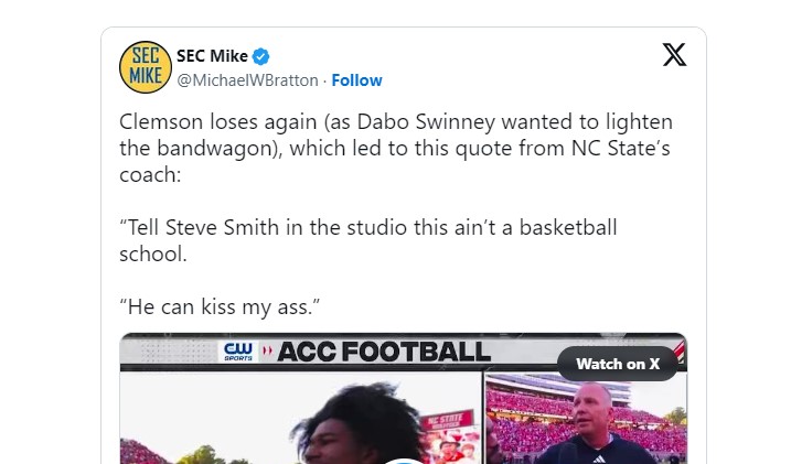 Social media reacts: Clemson trending in the wrong direction following loss to NC State