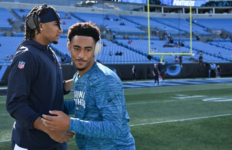 Young leads late game-winning drive as Panthers get first win. Grant Halverson/Getty Images.