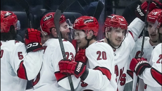 Aho scores in overtime as Hurricanes rally past Islanders 4-3