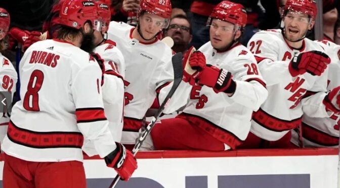 Canes score six unanswered goals to beat the Capitals for 5th straight win