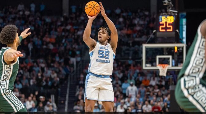 Heels rally to defeat tough Michigan St. 85-69