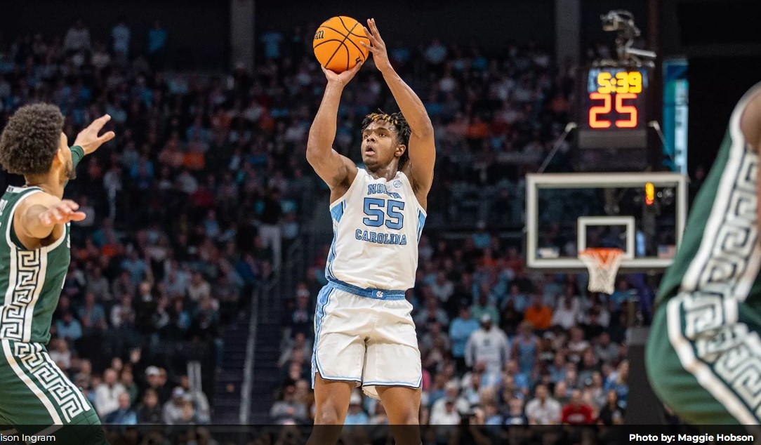 Heels rally to defeat tough Michigan St. 85-69