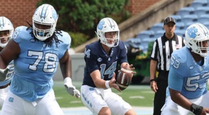 At UNC football scrimmage, top quarterbacks complete 12 of 15 for four TDs