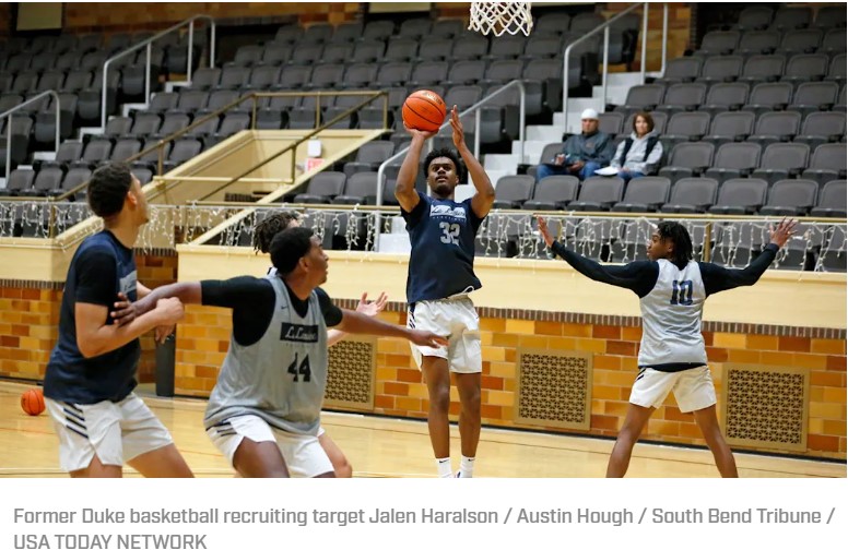 Former Duke basketball recruiting target Jalen Haralson / Austin Hough / South Bend Tribune / USA TODAY NETWORK