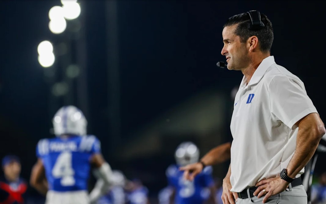 Duke football head coach Manny Diaz / Jaylynn Nash-Imagn Images