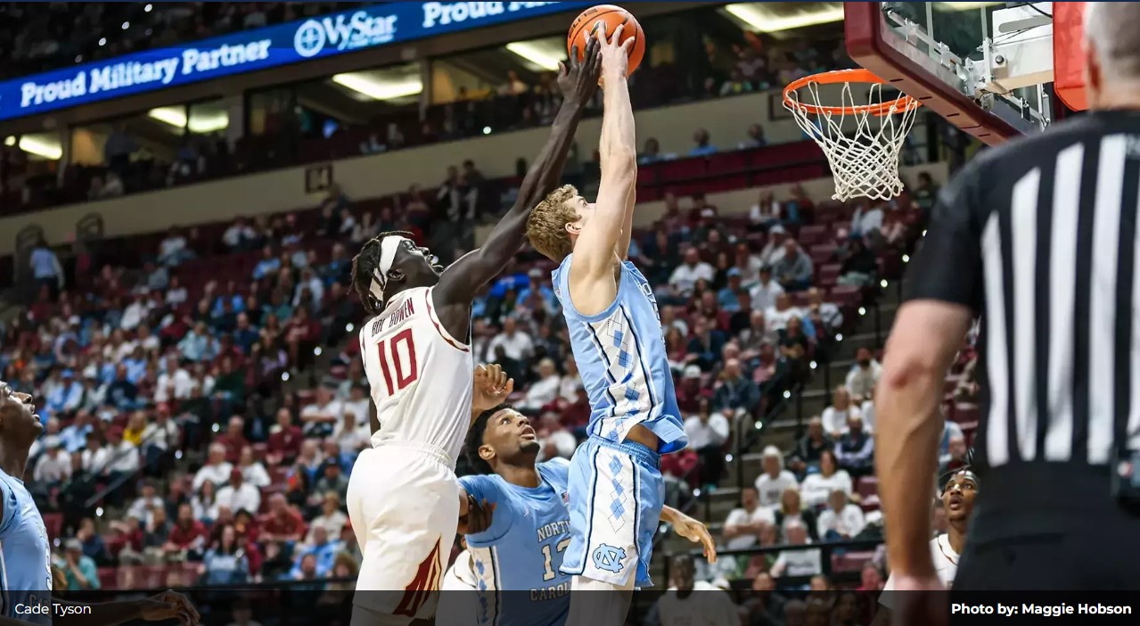 Tar Heels’ team effort trips Seminoles for 4th straight win