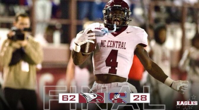 N.C. Central wins fifth straight game, crushes South Carolina St. 62-28
