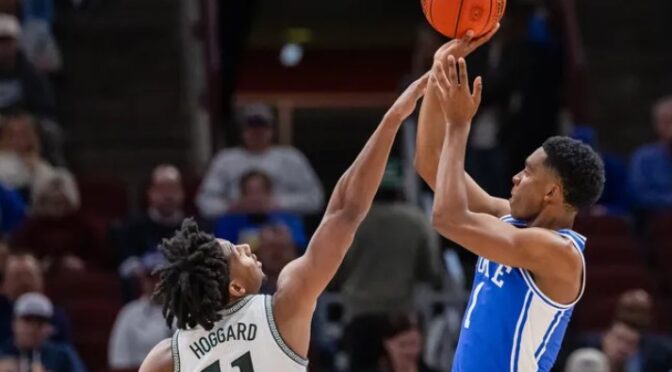 Duke mascot wears apt headband in Blue Devils’ win over Michigan State