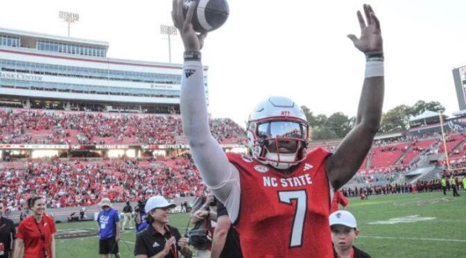 NC State quarterback MJ Morris departs program