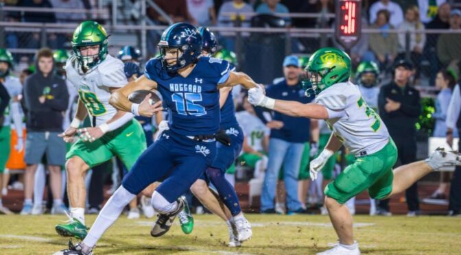 Hoggard thrashes Cardinal Gibbons to win football east regionals