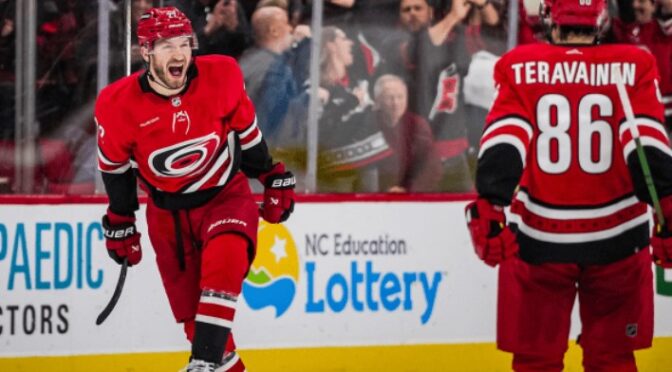Pesce, Raanta Lead Canes To Important Overtime Win