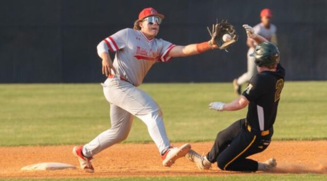 Apex beats Middle Creek, sits atop SWAC baseball standings
