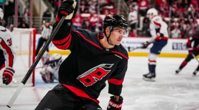 Canes’ Necas Named NHL’s Second Star Of The Week