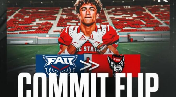 Breakout high school star WR Teddy Hoffmann flips from FAU to NC State