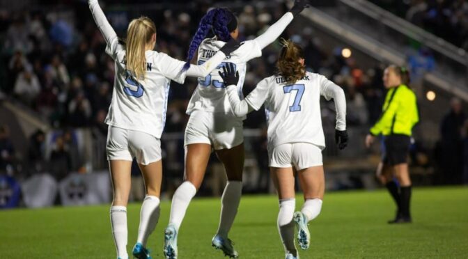 No. 2 UNC women’s soccer shuts down No. 1 Duke, 3-0, to advance to NCAA title game
