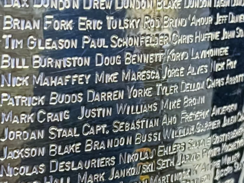 53 Carolina Hurricanes have their names engraved on Stanley Cup for this season. Who are they?