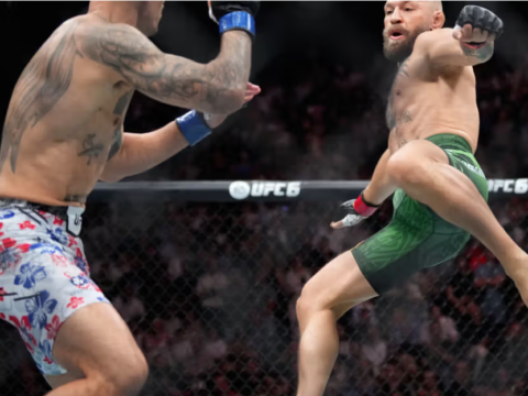 McGregor’s manager says fighter had no knee injury prior to short bout with Max Holloway