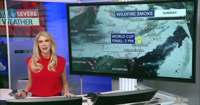 Ask the Meteorologist: Will wildfire smoke impact World Cup final in NJ?
