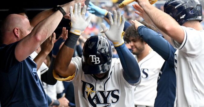 Cedric Mullins homers in the eighth inning, lifting Rays over the Rangers 3-2