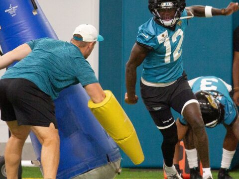 Jags 2-way player Travis Hunter returns stronger and fast after knee injury cuts short rookie year
