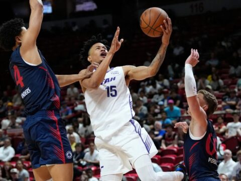 Jazz guard Trey Alexander taken from court on stretcher in NBA Summer League game Jazz guard Trey Alexander taken from court on stretcher in NBA Summer League game
