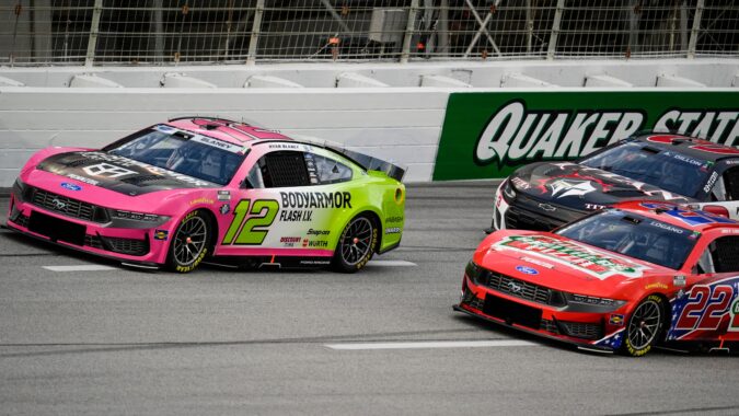 Ryan Blaney wins 3-wide battle on final lap of overtime in NASCAR Cup race in Atlanta Ryan Blaney wins 3-wide battle on final lap of overtime in NASCAR Cup race in Atlanta