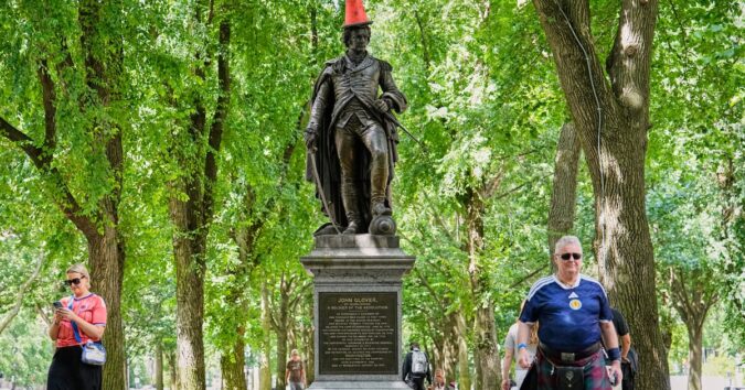 Scottish traffic cone gets dignitary's welcome in Boston after World Cup friendship