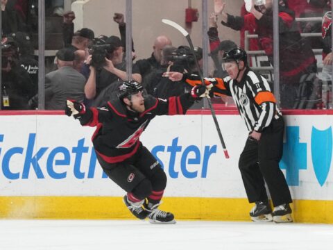 The Hurricanes even the conference finals with a little more Game 2 overtime magic