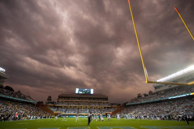 What’s the worst weather you’ve ever watched the Heels play in?