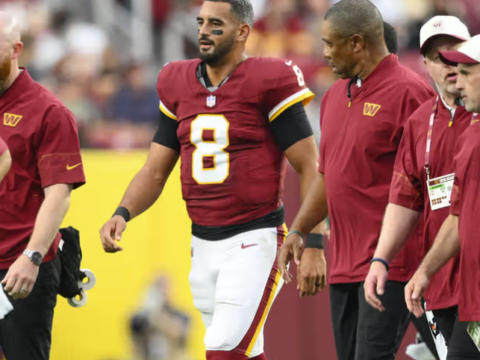 Commanders QB Marcus Mariota has a sprained MCL in his right knee, AP source says
