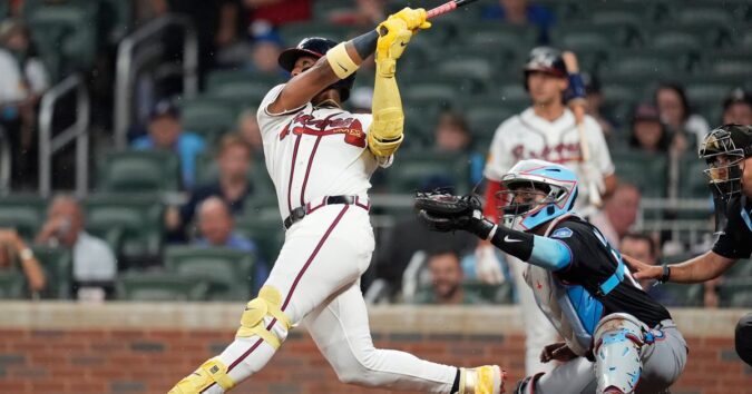 Acuña hits 2 homers, Olson adds blast as Braves beat Marlins 11-3 for season-best 8th straight win