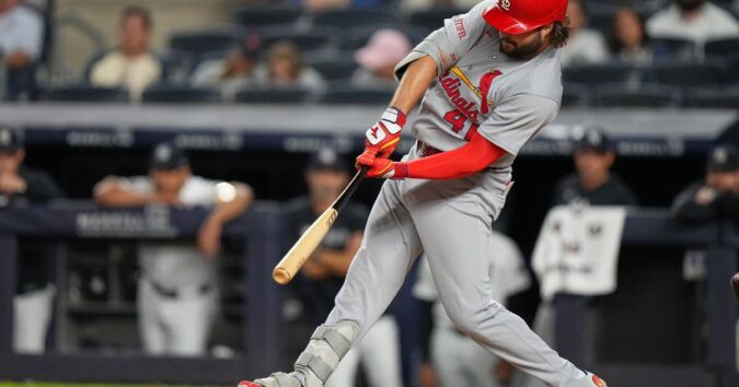 Alec Burleson hits 3 homers for Cardinals at Yankee Stadium after trade deadline passes