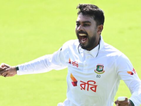 Bangladesh claims historic first win in Australia with 9-wicket victory in 1st test Bangladesh claims historic first win in Australia with 9-wicket victory in 1st test