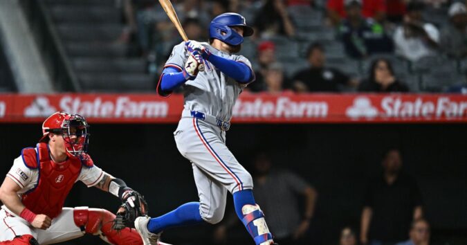 Brandon Nimmo's single in 10th inning helps Rangers beat Angels 4-1 to snap 5-game road skid