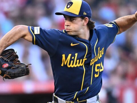 Brewers beat Angels 3-1 to move past Dodgers for MLB lead