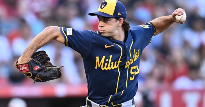 Brewers beat Angels 3-1 to move past Dodgers for MLB lead