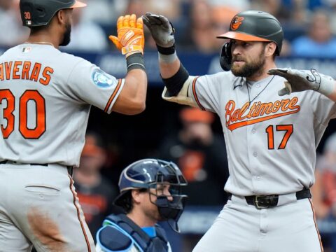 Cowser, Encarnacion-Strand deliver big hits as Orioles score 7 in the sixth and beat the Rays 10-2