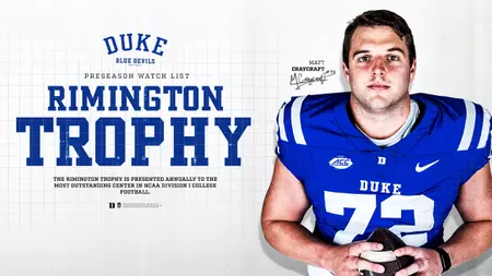 Craycraft Named to Rimington Trophy Watch List Craycraft Named to Rimington Trophy Watch List
