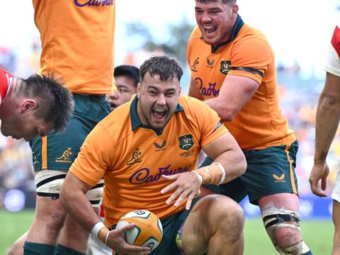 De Lutiis marks 1,000th Wallabies cap with a try as Australia routs Japan 56-17 De Lutiis marks 1,000th Wallabies cap with a try as Australia routs Japan 56-17
