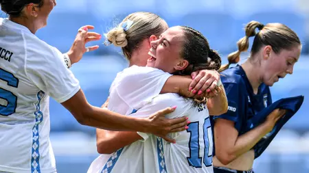 Devey Records Hat Trick, Tar Heels Shut Out Quinnipiac, 8-0