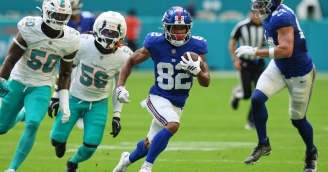 Giants receiver Calvin Austin is out for the season with a torn ACL, AP source says