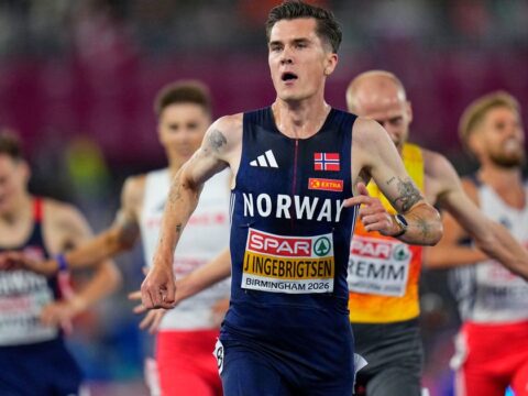 Ingebrigtsen wins 5,000m gold at European championships, Hunt takes women's 100m