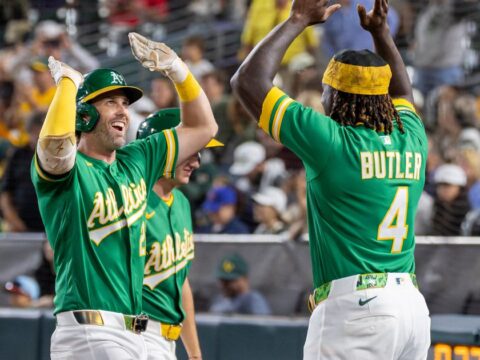 Jeff McNeil goes 4 for 5 as the Athletics beat the Rangers 8-3
